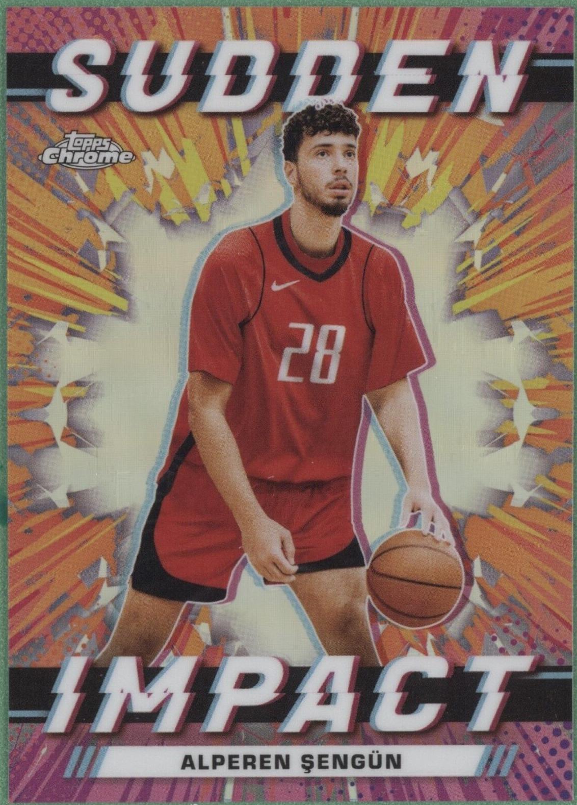 Alperen Sengun #SI-14 Basketball Cards 2023 Topps Chrome Sudden Impact
