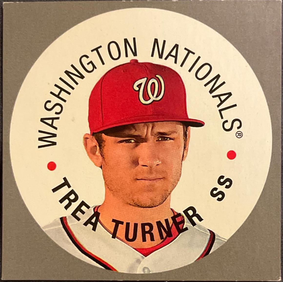 Trea Turner #68TDC-28 Baseball Cards 2017 Topps Heritage 1968 Discs