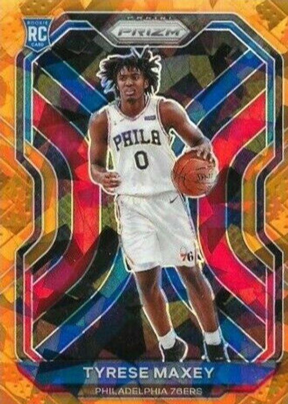 Tyrese Maxey [Orange Ice Prizm] #256 Prices [Rookie] | 2020 Panini