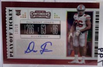 Dre'Mont Jones #232 2019 Panini Contenders Draft Picks Football