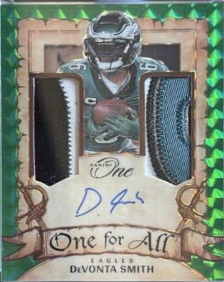 DeVonta Smith [Green One For All Autograph] #338