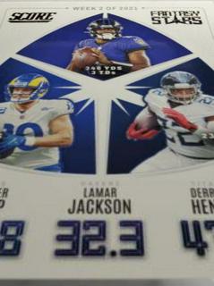 Cooper Kupp, Lamar Jackson, Derrick Henry