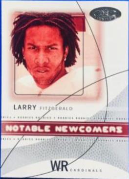 Larry Fitzgerald #2 Football Cards 2004 Fleer Hot Prospects Notable Newcomers