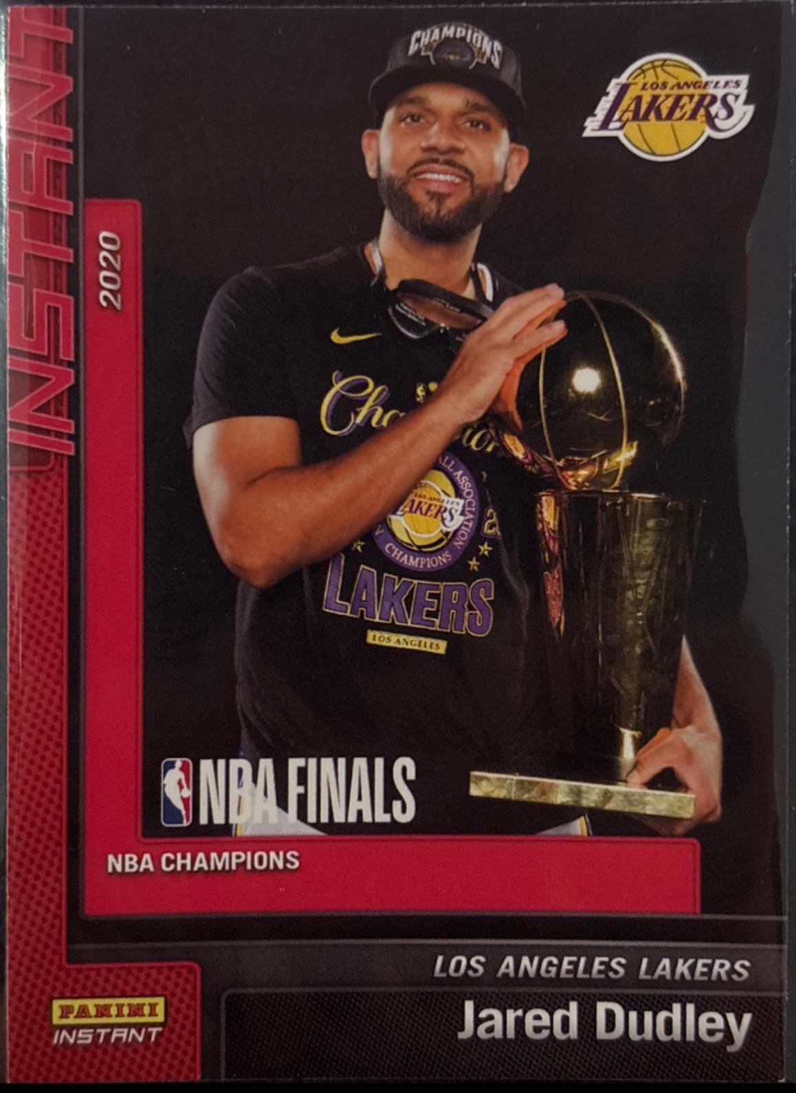 Jared Dudley #9 Basketball Cards 2019 Panini Instant Lakers NBA Champions
