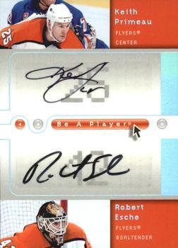 Keith Primeau / Robert Esche #D-PE Hockey Cards 2005 Upper Deck Be A Player SP Signatures Dual