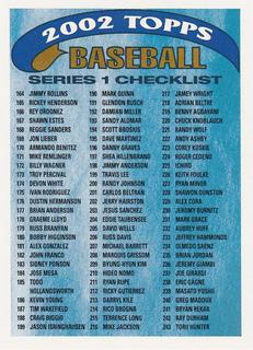 Series 1 Checklist 2: 164-320 #2 OF 4