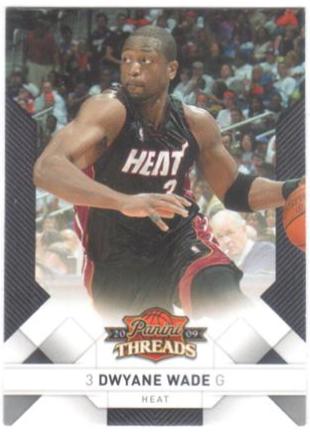 Dwyane Wade #2 2009-10 Panini Threads Basketball