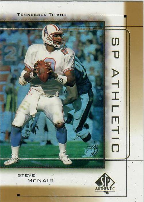 Steve McNair #A2 Football Cards 1999 SP Authentic Athletic