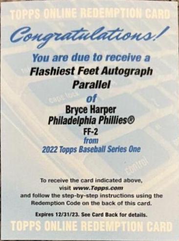 Bryce Harper [Autograph] #FF-2