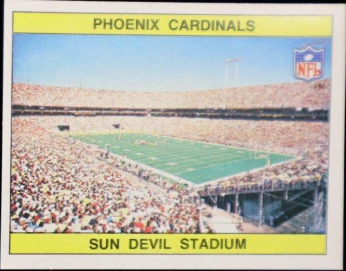 Phoenix Cardinals Helmet #382 1988 Panini Sticker Football