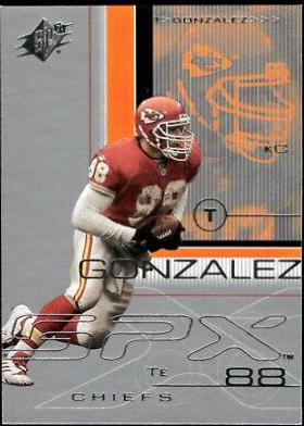 Tony Gonzalez #43 Football Cards 2001 Spx