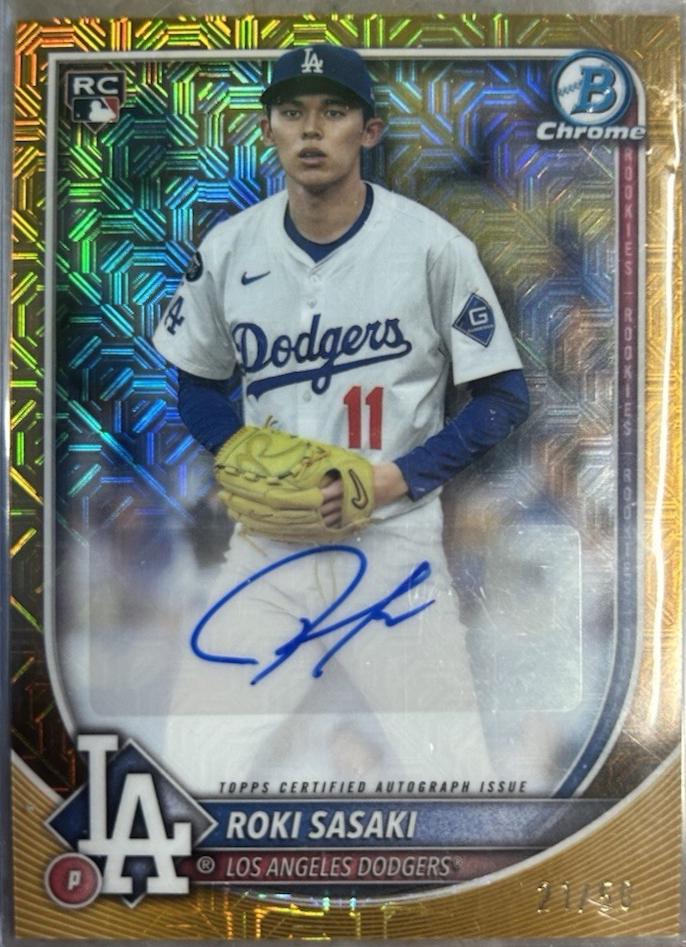 Roki Sasaki [Gold Mojo Refractor] #CRA-RS