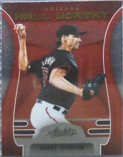 Randy Johnson #HW-14 Baseball Cards 2022 Panini Absolute Hall Worthy