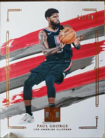 Paul George #6 Basketball Cards 2020 Panini Impeccable