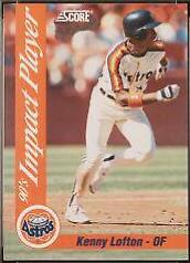 Kenny Lofton #32 Baseball Cards 1992 Score Impact Players