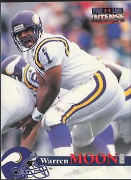 Warren Moon #18 Football Cards 1996 Pro Line II Intense