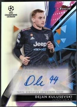 Dejan Kulusevski #BA-DK 2021 Topps Finest UEFA Champions League Autographs