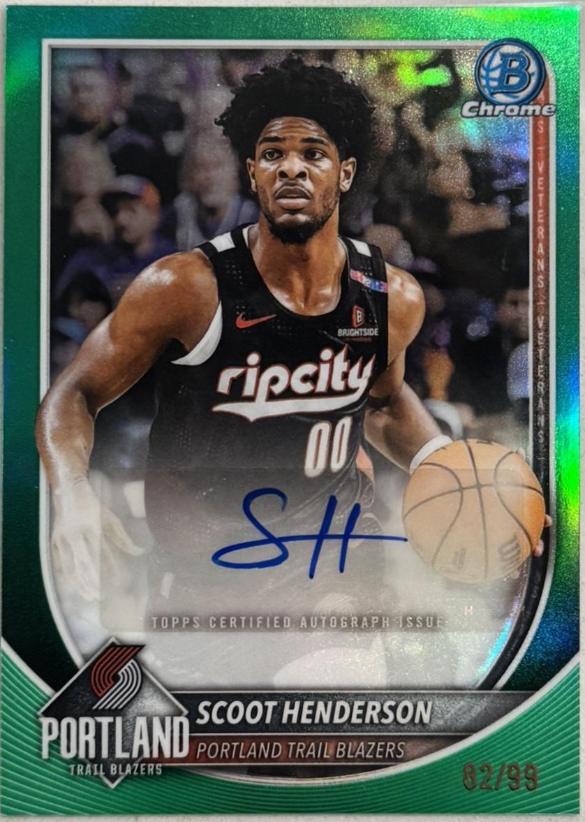 Scoot Henderson [Reptilian Green Refractor] #BCA-SH