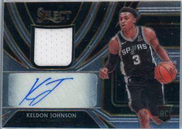 Keldon Johnson #KJN 2019 Panini Select Rookie Jersey Autographs Basketball