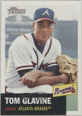 Tom Glavine #17 Baseball Cards 2002 Topps Heritage