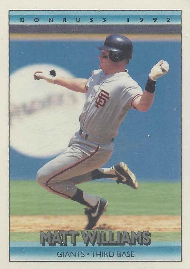 Matt Williams #135 Baseball Cards 1992 Donruss