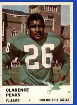 Clarence Peaks #49 Football Cards 1961 Fleer