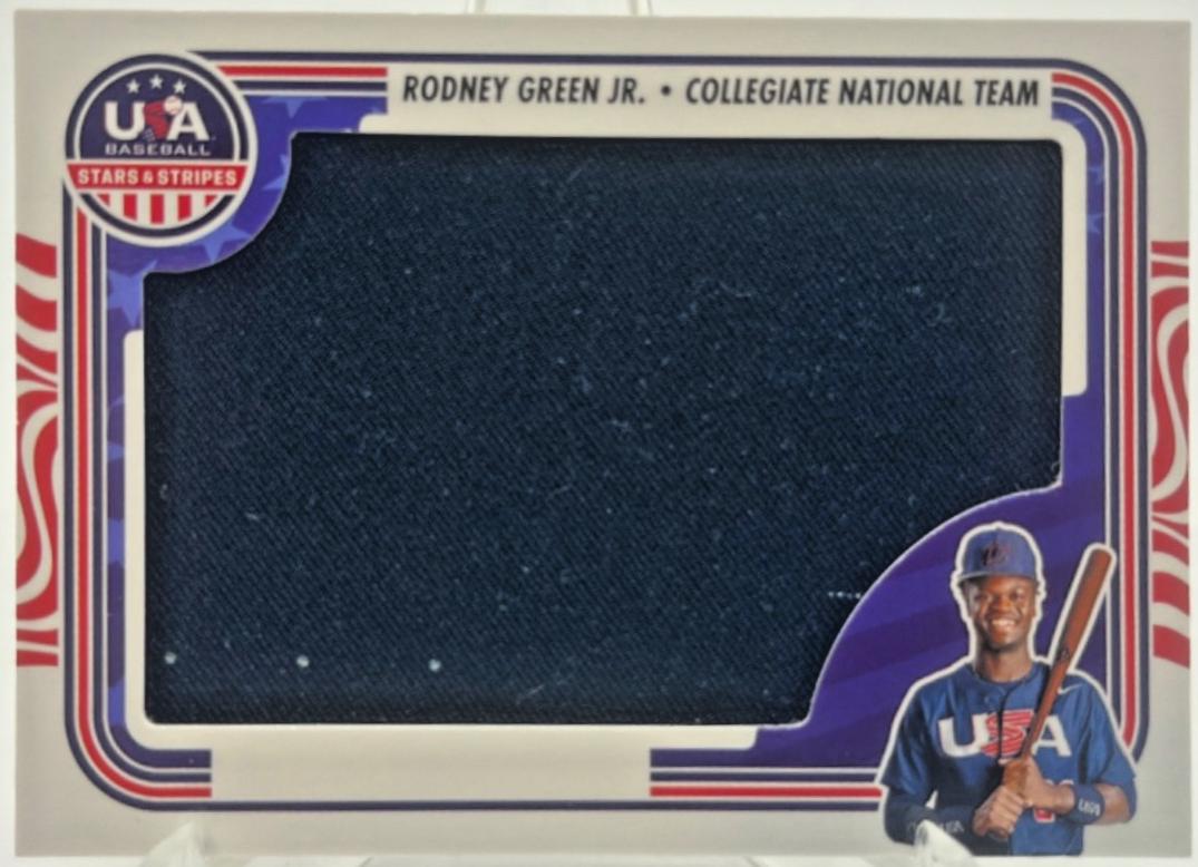 Rodney Green Jr. #JM-GRE 2024 Panini Stars & Stripes Jumbo Materials Baseball