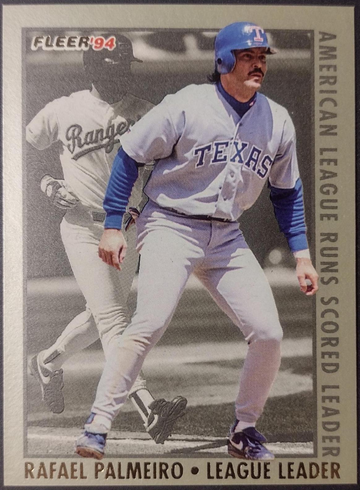 Rafael Palmeiro #3 Baseball Cards 1994 Fleer League Leaders