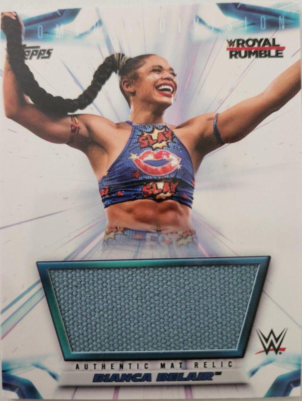 Bianca Belair #MR-BIA Wrestling Cards 2021 Topps WWE Women’s Division Mat Relics