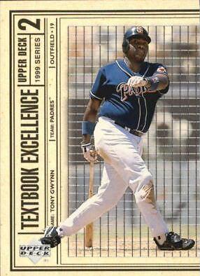 Tony Gwynn #T24 Baseball Cards 1999 Upper Deck Textbook Excellence
