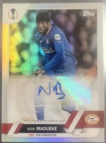Noni Madueke #A-NM Soccer Cards 2022 Topps UEFA Club Competitions Autographs