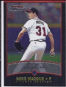 Greg Maddux #13 Baseball Cards 2001 Bowman Chrome