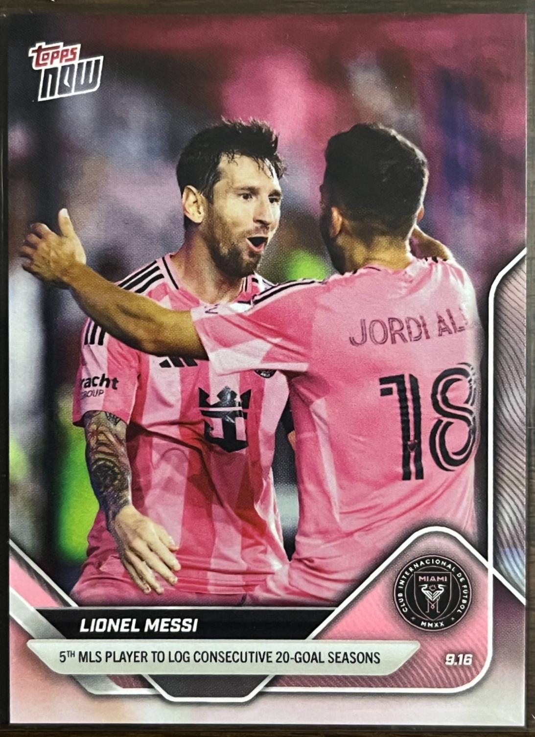 Lionel Messi #94SP 2025 Topps Now MLS