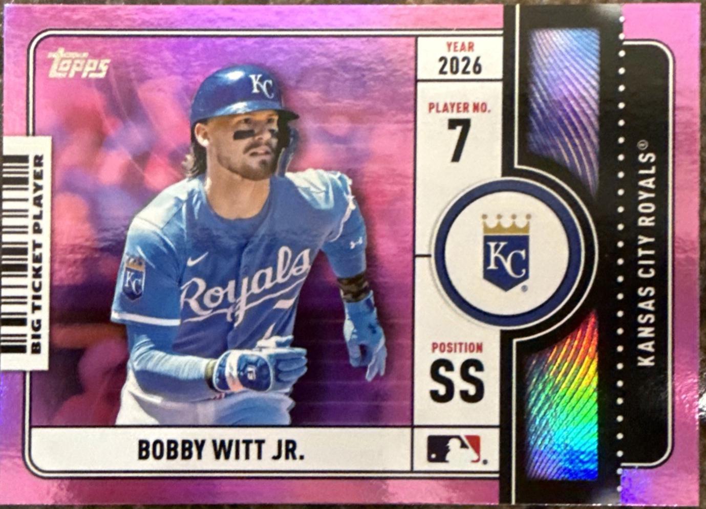 2026 Bobby Witt Jr. [Pink Foil] #BTP-16