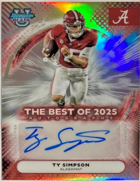 2025 Ty Simpson #BOA-TYS