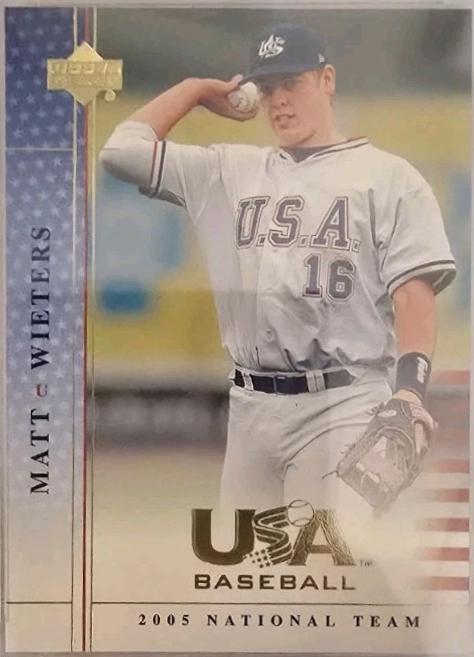Matt Wieters #USA63 Baseball Cards 2005 Upper Deck USA Baseball National Team