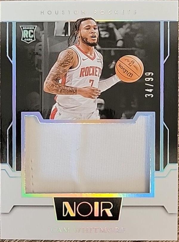 Cam Whitmore #RJM-CWH Basketball Cards 2023 Panini Noir Rookie Jumbo Material
