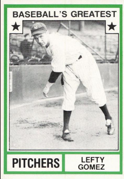 Lefty Gomez #20 Baseball Cards 1982 TCMA Greatest Pitchers