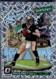 Drew Brees #DT-2 Football Cards 2018 Donruss Optic Downtown