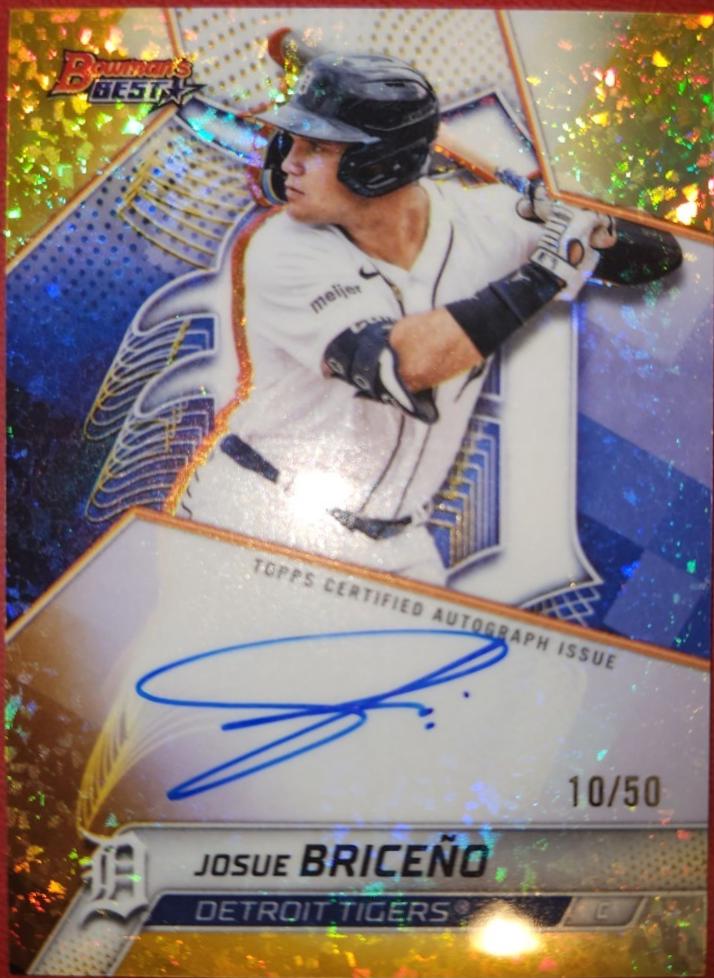 Josue Briceno [Gold Mini-Diamond Refractor] #B25-JB