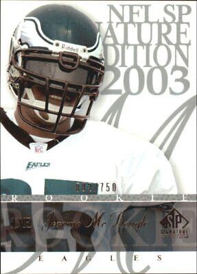 Jerome McDougle #130 2003 Sp Signature Football
