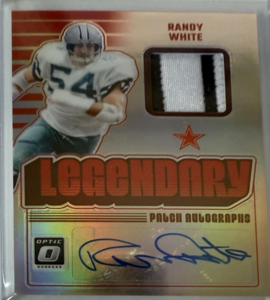 Randy White #LPA-RWE Football Cards 2024 Panini Donruss Optic Legendary Patch Autograph