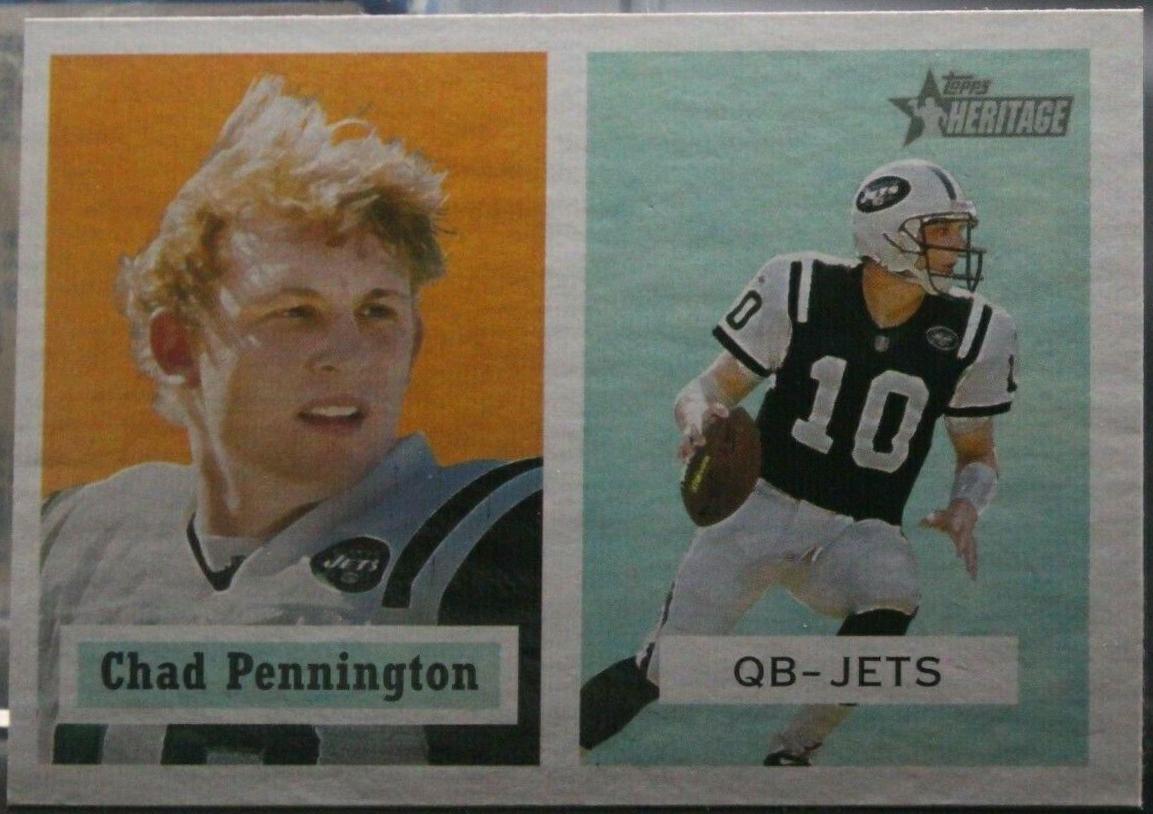 Chad Pennington #23 Football Cards 2002 Topps Heritage