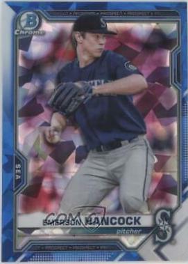 Emerson Hancock #BCP-78 2021 Bowman Sapphire Baseball