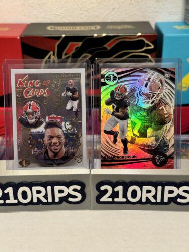 Bijan Robinson #15 Football Cards 2023 Panini Illusions King of Cards