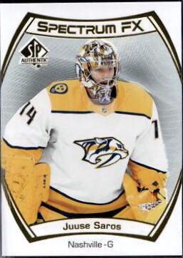 Juuse Saros #S-31 2021-22 SP Authentic Hockey Spectrum FX