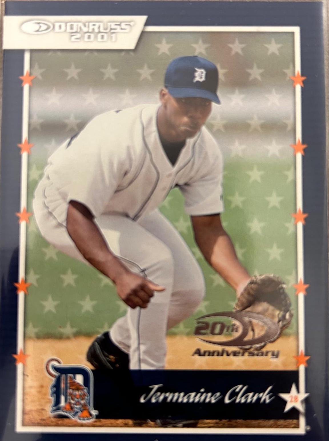 Jermaine Clark #55 Baseball Cards 2001 Donruss