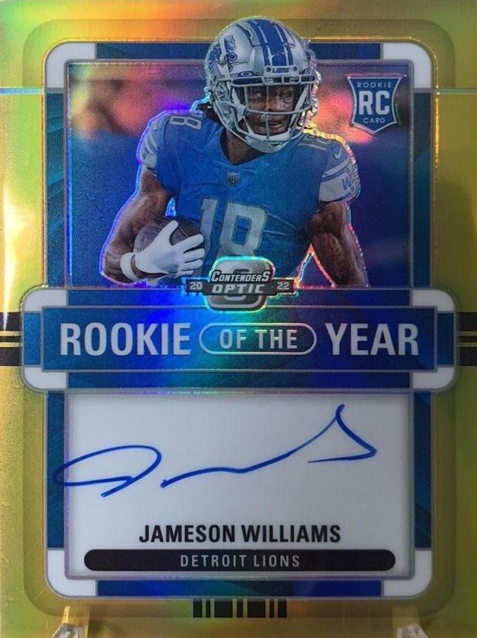 Jameson Williams [Rookie of the Year Autograph Gold] #ROY-JW