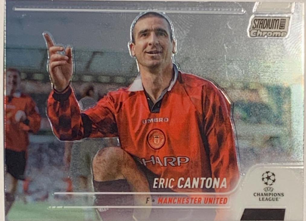 Eric Cantona #99 2021 Stadium Club Chrome UEFA Champions League