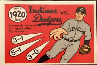 1920 Indians, Dodgers